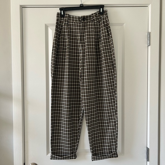 Topshop Plaid Trousers (fit like a size 2) - Picture 2 of 7